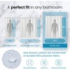 LiBa Premium Cloth Fabric Shower Curtain - Heavy Duty, Water Repellent, Hotel Style Soft Liner, Easy Clean and Machine Washable - 3 of 4