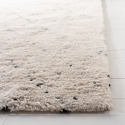 Ivory Elegance 8'x10' Hand-Tufted Moroccan Wool Rug