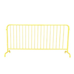 Coucheta 6.5FT Interlocking Steel Barricade-Galvanized Interlocking Barricade with Adjustable Bridge Feet,Crowd Control Metal Barrier for Airport - 1 of 4