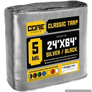 Core Tarps Heavy Duty 5 Mil Tarp Cover, UV Resistant, Rip Proof for Roof, Camping, Patio, Pool, Boat - 1 of 4