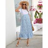 Maternity Maxi Skirt Womens High Waisted Boho Summer Casual Flowy Ruffle Suspender Long Pregnancy Skirt Overall Dress - 3 of 4