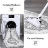 Washable Vintage Floral Runner Rug- Non-Slip Print, Non-Shedding, Soft Foldable Carpets - 4 of 4