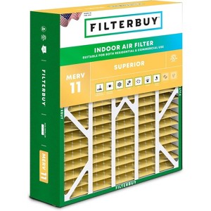 Filterbuy 20x25x6 Air Filter (1-Pack), Pleated MERV 11 Allergen Defense HVAC AC Furnace Filters for Aprile Space-Gard 201 / 2200 / 2250 & Lennox - 1 of 4