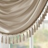 MAYEERTY Faux Silk Waterfall Embellished Valance - 3 of 4