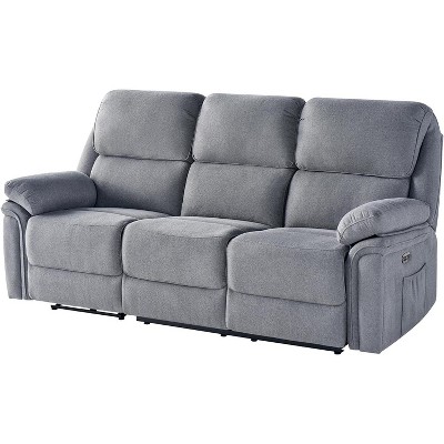 AMERLIFE Power Recliner Sofa with Type-C & USB Charging Ports
