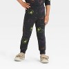 Toddler Boys' Skeleton Halloween Long Sleeve Fleece Crewneck and Jogger Pants Set - Cat & Jack™ Black - 4 of 4