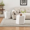Airsurfer Geometric 2-Piece Coffee Table Set ¨C Modular Pentagon & Hexagon Side Tables for Living Room, Apartment - 4 of 4