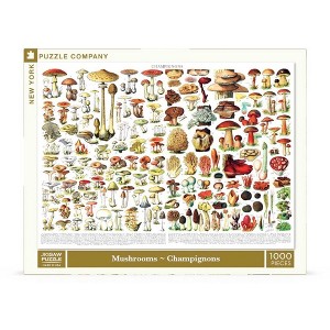 New York Puzzle Company Mushrooms ~ Champignons 1000 Piece Puzzle - 1 of 4