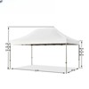 DSVIMOY 10'*15' Canopy Tent, Party Tent with 4 Sidewalls, 3 Height Adjustable, Outdoor Canopy Tent for Weddings, White, 180"*120"*132" - 3 of 4