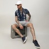 Campus Sutra Men Men's Multicolour Tie-Dye Striped Shirt - 3 of 3