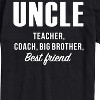 Men's - Instant Message - Uncle, Teacher, Big Brother, Best Friend Short Sleeve Graphic T-Shirt - 2 of 4