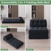 Folding Sofa Bed, Floor Folding Couch with Pillow, Futon Sofa Bed Convertible Sleeper Chair Foldable Mattress Back Support, Portable Fold Out Couch - 3 of 4