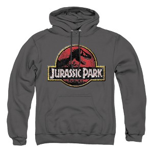 Men's Jurassic Park Stone Logo Pull-Over Hoodie - 1 of 4
