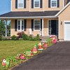Big Dot of Happiness Tropical Christmas - Santa, Palm Tree, Suitcase, Flamingo, Snowman, Elf Lawn Decor - Outdoor Beach Santa Holiday Yard Decor-10 Pc - 3 of 4