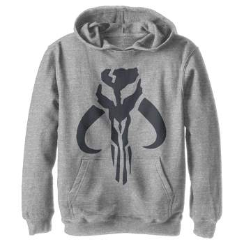 Mandalorian Over Hoodie Star Pull : The Wars Skull Mythosaur Target Logo Men\'s