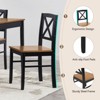 Aukfa 5-Piece Eco-Friendly Solid Wood Dining Set: Durable MDF Tabletop, Black Metal Frame & Ergonomic Chairs – Space-Saving Design, Easy Assembly - 4 of 4