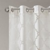 Stylish Eden Fretwork Curtain Panel, Lightweigh Sheer Fabric fits Various Rooms Decor for All Season - 4 of 4