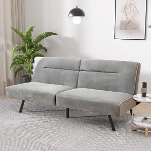 VIpbear 70.5in Folding Small Loveseat Sleeper Recliner for Living Room Convertible Futon Sofa Bed,Memory Foam Futon Couch with Adjustable Backrest - 1 of 4