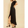 Women's Off the Shoulder High Low Dress - entro - 3 of 4