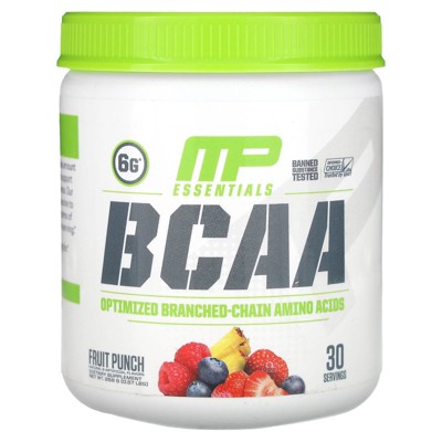 MusclePharm Essentials, BCAA, Fruit Punch, 0.57 lbs (258 g)