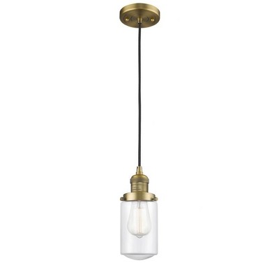 Dover - 1 Light Cord Hung Mini Pendant In Traditional Style-10.25 Inches Tall and 4.5 Inches Wide