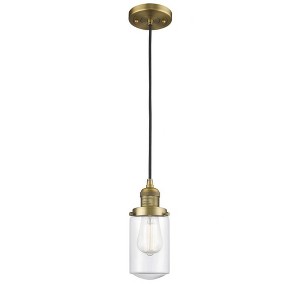 Dover - 1 Light Cord Hung Mini Pendant In Traditional Style-10.25 Inches Tall and 4.5 Inches Wide - 1 of 1