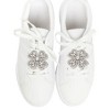 Unique Bargains Four-Petal Floral Pin Back Shoe Accessories Silver Tone 2 Pcs - 2 of 4