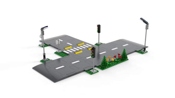 LEGO City Road Plates Building Set with Traffic Lights 60304, 2 of 9, play video