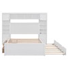 Whisen Morden Design Full Size Wooden Bed With All-in-One Cabinet, Shelf and 4 Drawers - 3 of 4