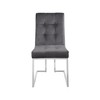 Meridian Furniture,Alexis Velvet Dining Chair, Set of 2 - 3 of 4