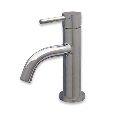 ALFI Waterhaus Solid Stainless Steel, Single Lever Small Lavatory Faucet