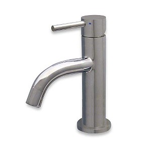 ALFI Waterhaus Solid Stainless Steel, Single Lever Small Lavatory Faucet - 1 of 4