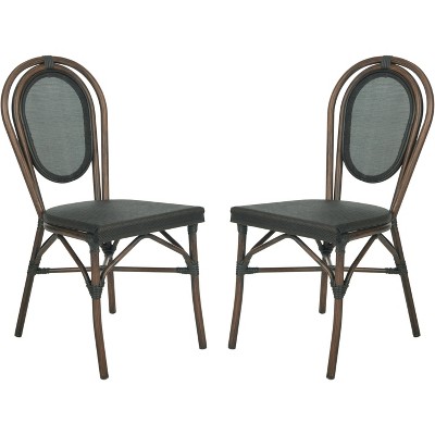 Ebsen Side Chair (Set of 2) - Black - Safavieh