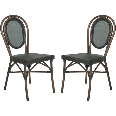 Ebsen Side Chair (Set of 2) - Black - Safavieh