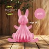 Briarwood Lane Pink Bunny Honeycomb - Large Magnetic Paper Decor - 12 x 9 - 2 of 4