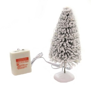 Department 56 Accessory 8.5 Inch Lit Snow Laden Sisal Medium Lit Village Accessory Village Accessories - 1 of 2
