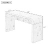 TiramisuBest 60" Wooden Console Table,Entryway Table with 2 Drawers, Elegant Sofa Table for Living Room, Hallway, Office, Black - 4 of 4