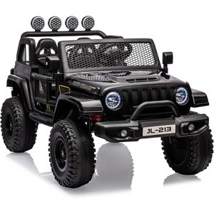 24V Kids Ride On Car 2 Seater Battery Powered Truck Cars for Toddles 2WD/4WD Switchable Electric Vehicles with Remote Control, Trunk - 1 of 4