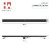 Hydroware Linear Shower Drain - C06 Matte Black - 48 Inches - 4 of 4