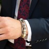 Crucible Men's Gray Map Jasper Stone and Hematite Bead Adjustable Bracelet - 4 of 4