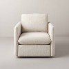 Boucle Upholstered Swivel Arm Chair - Hearth & Hand™ with Magnolia - 3 of 4