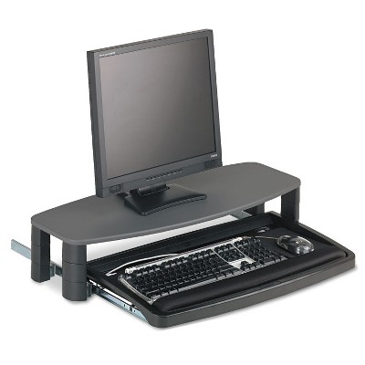 Kensington Over/Under Keyboard Drawer with SmartFit System 14-1/2w x 23d Black 60717