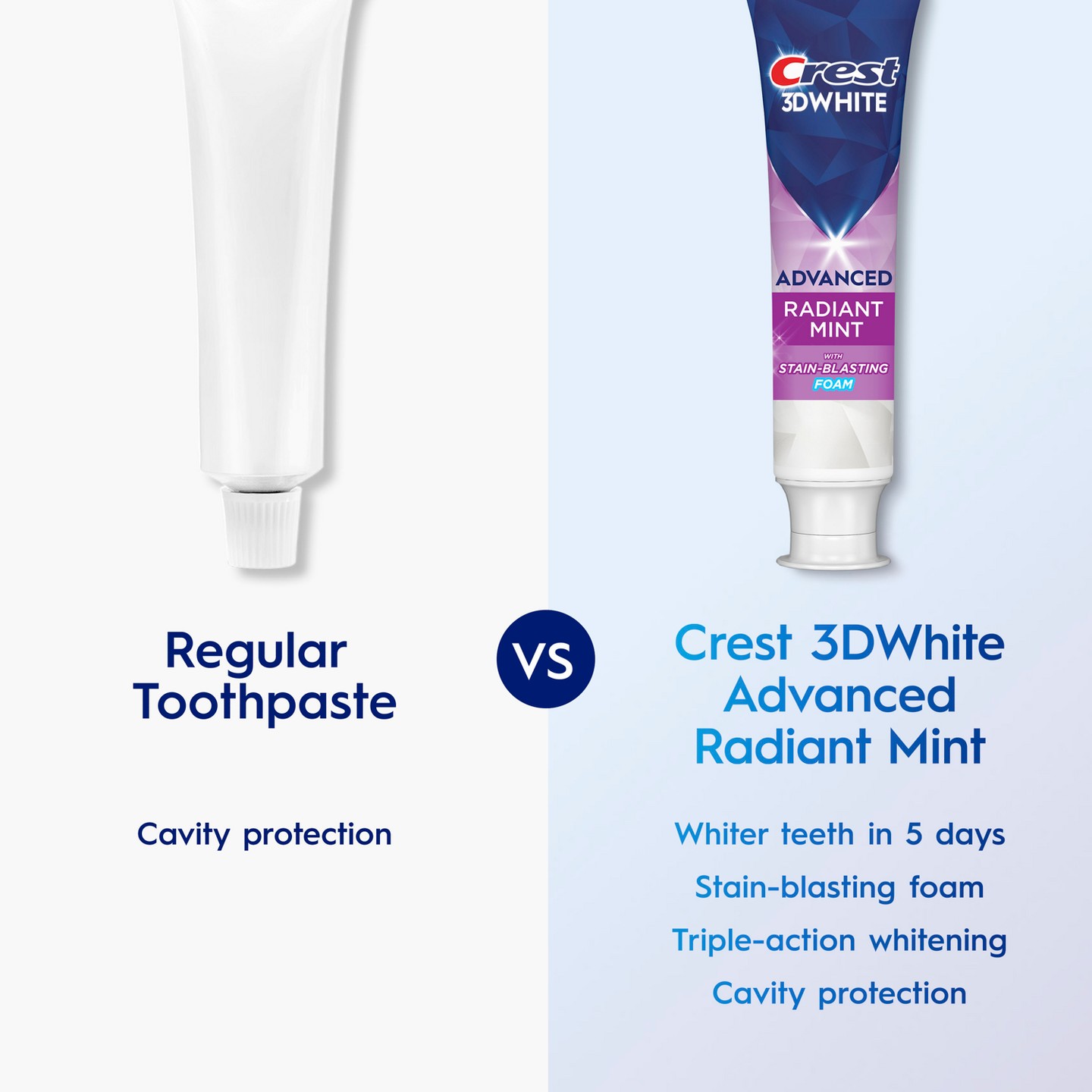 Crest 3D White Advanced Teeth Whitening Toothpaste - Radiant Mint - 3.3 oz, цвет: Белый — фото 4