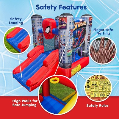 Marvel Spider-Man Inflatable Bounce House with Slide