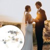 Unique Bargains Women's Bride Wedding Rhinestone Hair Combs 4 Pcs - 4 of 4