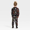Toddler 2pc Disney Nightmare Before Christmas Halloween Fleece Sweatshirt & Pants Set - Black - 2 of 4