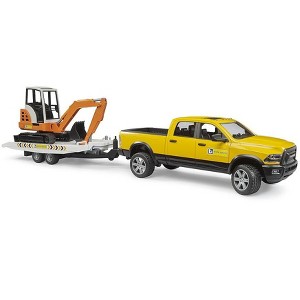Bruder RAM Rental Service with Mini Excavator - 1 of 4