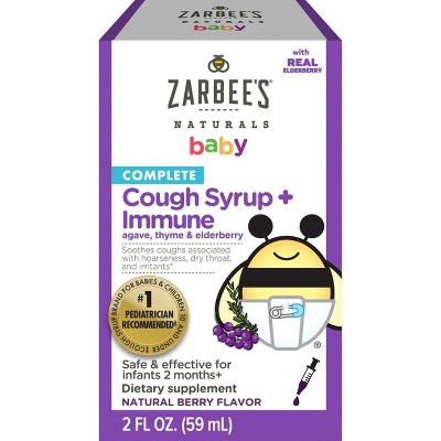 Zarbees Baby Cough Syrup & Immune Dietary Supplement - 2 fl oz