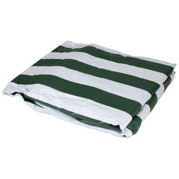 LB International 81" Green and White Reversible Lounge Chair Cover