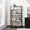 Costway 4-Tier Folding Bookshelf No-Assembly Industrial Bookcase Display Shelves - 4 of 4